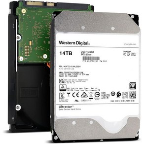 Westen Digital 14TB Ultasta DC HC530 SATA HDD 7200RPM 6Gbs 512MB Cache 3.5 WUH721414ALE604 갱신, 상세참조, 1개