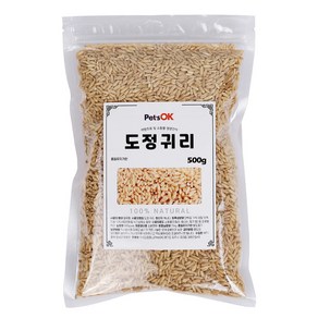 도정귀리(깐귀리) 앵무새먹이 토끼 데구 다람쥐 앵무새사료 사랑앵무먹이 모이, 500g, 1개