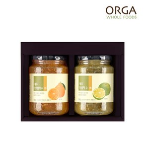 [올가홀푸드] [올가] ORGA 제주 액상차 2종 선물세트(550g x 2개입)