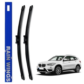 레인윙스 BMW 뉴 X1시리즈 F48 전용 호환형 플랫 와이퍼 16년~현재 20i 25i 18d 20d 엑스드라이브 가솔린 디젤 조이 프리미엄 M스포츠 엑스라인