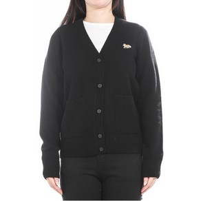 메종키츠네 24FW 여성 베이비 폭스 가디건 (LW00507KT1006 BLACK)