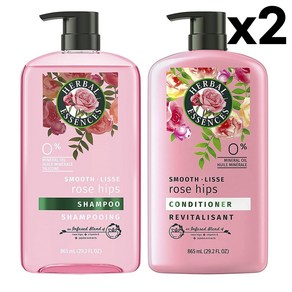 Hebal Essences Rose Hips 허벌에센스 로즈힙 샴푸 컨디셔너 각865ml 세트 2팩, 1개, 865ml