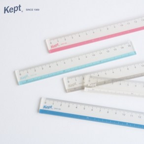 kept 투명 플라스틱자 15cm자 눈금자 KP5 4COLOR, 1개, 03. Sand Beige 샌드베이지