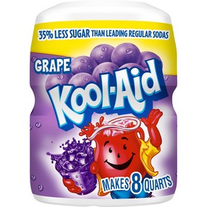 Kool-Aid Caffeine Fee Gape Sweetened Powdeed Dink Mix 1 Count 19 oz Caniste, 725.75g, 1개