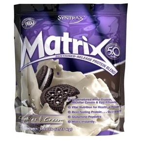 신트랙스 매트릭스 프로틴 2.27kg 쿠키 앤 크림 Matix5.0 Cookies & Ceam 5 Pounds, 1개