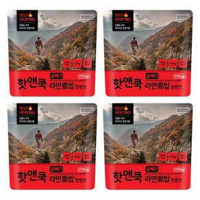 이지밥 핫앤쿡 곱빼기 라면애밥 짬뽕 4개, 150g