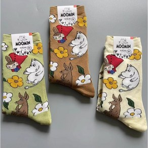 MooMin 무민 장목 양말 (40종) 일본 캐릭터 디자인 정품 양말 북유럽