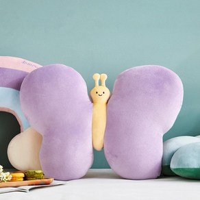 모던하우스 소프트터치 버터플라이 나비 쿠션, 퍼플