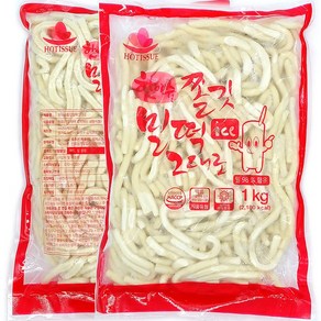 위드쿡 쫄깃 밀떡 누들 떡볶이 1kg+1kg