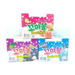 꼬미볼 소다향 포도 복숭아 40g(한곽) 사탕 캔디, 1개, 800g