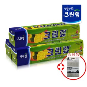 크린랩 위생랩 비닐랩 30cm x 50m 3P (증정)은사수세미 1입, 3개