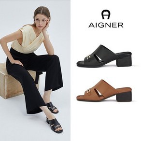 AIGNER 아이그너 마리엔 양가죽 뮬