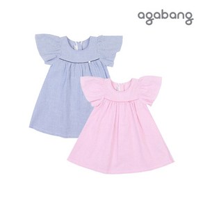 [아가방 여름]그리프릴소매원피스(NAVY PINK)_01Q354052