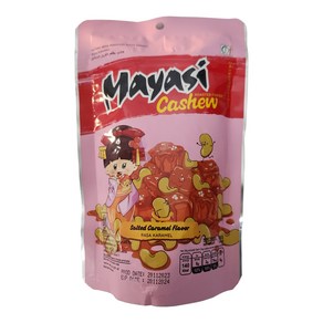 인도네시아 Mayasi Cashew 솔티드 카라멜맛 견과류 100g / Salted Caamel Flavo, 1개