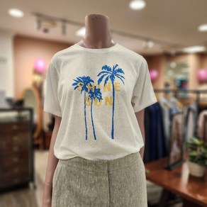 BCBG [올앤선드리] 선샤인 반팔TS 티셔츠 _ A4M3X402 10 [WHITE]