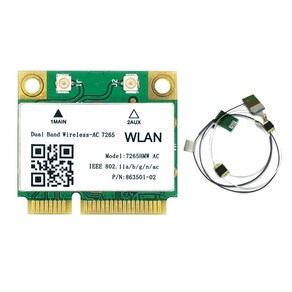 듀얼 밴드 2.4G/5Ghz AC7265 무선 MINI PCI-E WIFI 카드 블루투스 호환 4.2 1200Mbps 7265HMW 802.11AC 노트북용