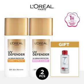 UV 디펜더 선크림 50ml 1+1 (타입선택)+본드리페어 샴푸 100ml, 매트&프레쉬(오일프리)x2