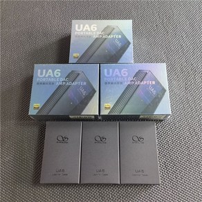 SHANLING UA6 휴대용 디코더 헤드폰 증폭기, UA6 Silve+Leathe Case