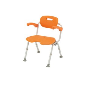 복지용구 목욕의자 PN-L4152101D 뉴클리어 (신형 원터치) 화장실의자 노인 실버용품, 감경대상자 6 오렌지 색상, 1개