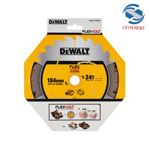 DEWALT 디월트 60V FLEXVOLT 플렉스볼트 씬 커프 날 7인치 목재용 원형톱날 DWA714124WFV (184mm)