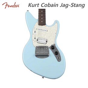 Fende 펜더 일렉기타 너바나 커트코베인 시그니처 재그스탱 블루 Kut Cobain Jag-Stang SNB, 1개