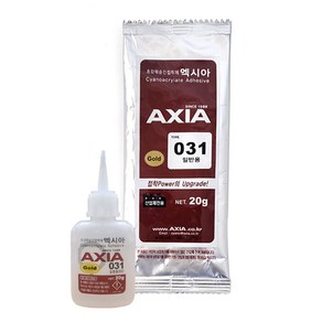 AXIA 엑시아 031 순간접착제 저점도본드 속경화형 20g, 1개