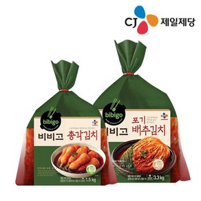 비비고 포기배추김치 3.3kg+비비고 총각김치 1.5kg, 1세트, 3.3kg