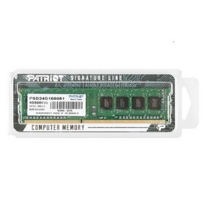 패트리어트 DDR3 4G PC3-12800 CL11 SIGNATURE 1600MHz 파인인포, 1개, 선택하세요, 1개