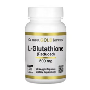 캘리포니아 CGN 환원형 글루타치온 500mg Glutathione 30캡슐, 1개, 30정