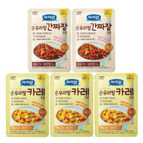 일동후디스 아이얌 순우리쌀 간짜장80g 2개 + 카레 파우더80g 3개, 1개