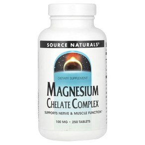 Souce Natuals 마그네슘 킬레이트 복합체 100mg 250정, SNS00318, 1개