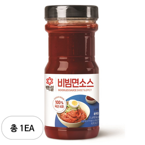 CJ 감칠맛 매콤달콤 백설 비빔면소스 만능비빔장 1개입, 1개, 890g