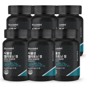 뉴센트리 식물성 멜라토닌 2mg 함유 식약청인증 HACCP 엘 테아닌 트립토판, 6개, 30정