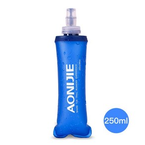 AONIJIE-TPU 접이식 물병 플라스크 청량 음료 BPA 야외 스포츠 러닝 하이킹 캠핑 용기, 1개, [01] 250ml