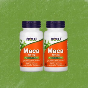 1+1 NOW Foods 나우푸드 마카 Maca 500mg 베지 캡슐 100정 나우