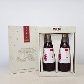 문경 햇오미자청원액 결정과당 선물세트, 700ml, 2개