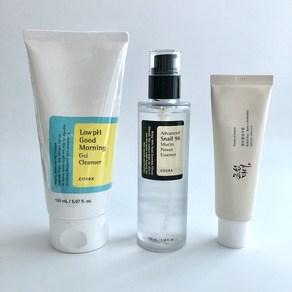 Cosx Low pH Good moning Gel Cleanse 150ml+Advanced snail 96 Mucin Essence 100ml+bonus Sunceam, 100ml, 1개