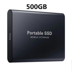 휴대용 외장 하드 ssd 신제품 오리지널 1TB 외장 하드 드라이브 디스크 USB 3.0 2TB 4TB 500GB SSD 휴대용 스테이트 드라이브 노트북 컴퓨터 스마트폰용, 08 Black 500GB