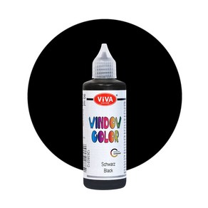 비바 글라스 데코 스티커 펜 27 Black 90ml Viva Window Colo