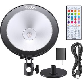 GODOX 고독스 CL10 RGB 컬러조명 무드조명 리모컨 컨트롤 LED 촬영조명 방송조명 지속광조명 조명, 1개, 선택없음