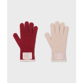 [락피쉬웨더웨어] [HOLIDAY EDITION] WOOLY TWOTONE SHORT GLOVES - 2 colos