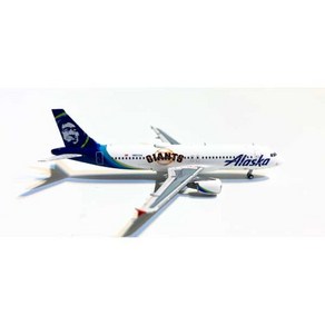 Panda Model 52316 알래스카항공 에어버스 A320-200 N855VA San Fancisco Giants 항공기 비행기 모형, 1개