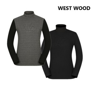 웨스트우드 WESTWOOD 하이넥 디자인의 여성 겨울 WD 집업 티셔츠 WM4WCTR414