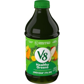 V8 오리지널 100% 야채 주스 토마토 주스와 야채 혼합 354ml병(12팩), 건강한 채소, 46 Fl Oz(6개들이 팩)