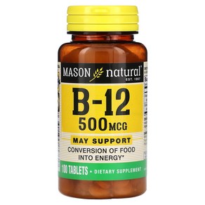 메이슨내추럴 B-12 500mcg 100정, 1개