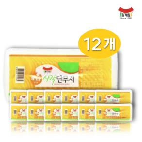 일미농산 사각단무지(업소용) 550g (1BOX), 12개