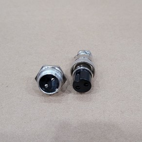 커넥터 항공연결단자 암수세트 2핀 13mm, 1개