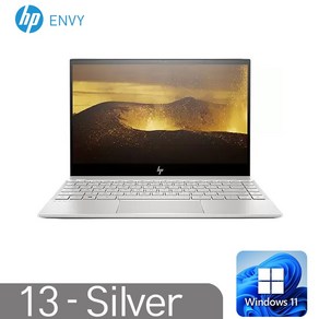 [HP ENVY 13]엔비북 윈도우11 인텔 8세대 i5-8265U 8G SSD256G HD620 13.3인치 실버, ENVY 13, WIN11 Po, 8GB, 256GB