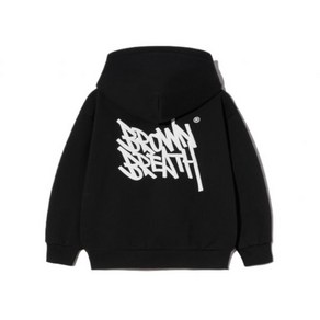 국내매장판 BROWNBREATH KIDS 브라운브레스 키즈 후드티 KIDS TAG HOODIE - BLACK KJWMHD001BK 357016