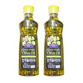 오뚜기 압착 올리브유 500ml 2개 기름 튀김 부침 오일